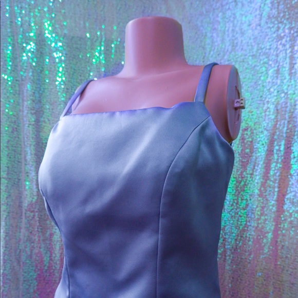 Vintage 2 Piece Dress With Blouse And Skirt In Blue - Picture 2 of 4